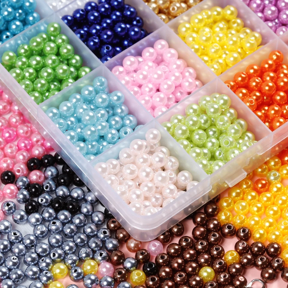 Incraftables Pearl Beads for Jewelry Making 1700pcs (24 Colors) - Image 4 of 4