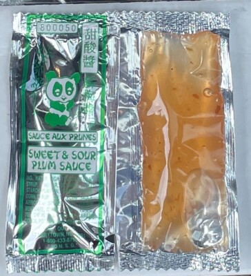 【50 pkts】PANDA Sweet&Sour Plum Sauce 8g*50 Packets. 熊猫牌 苏梅酱 50包.