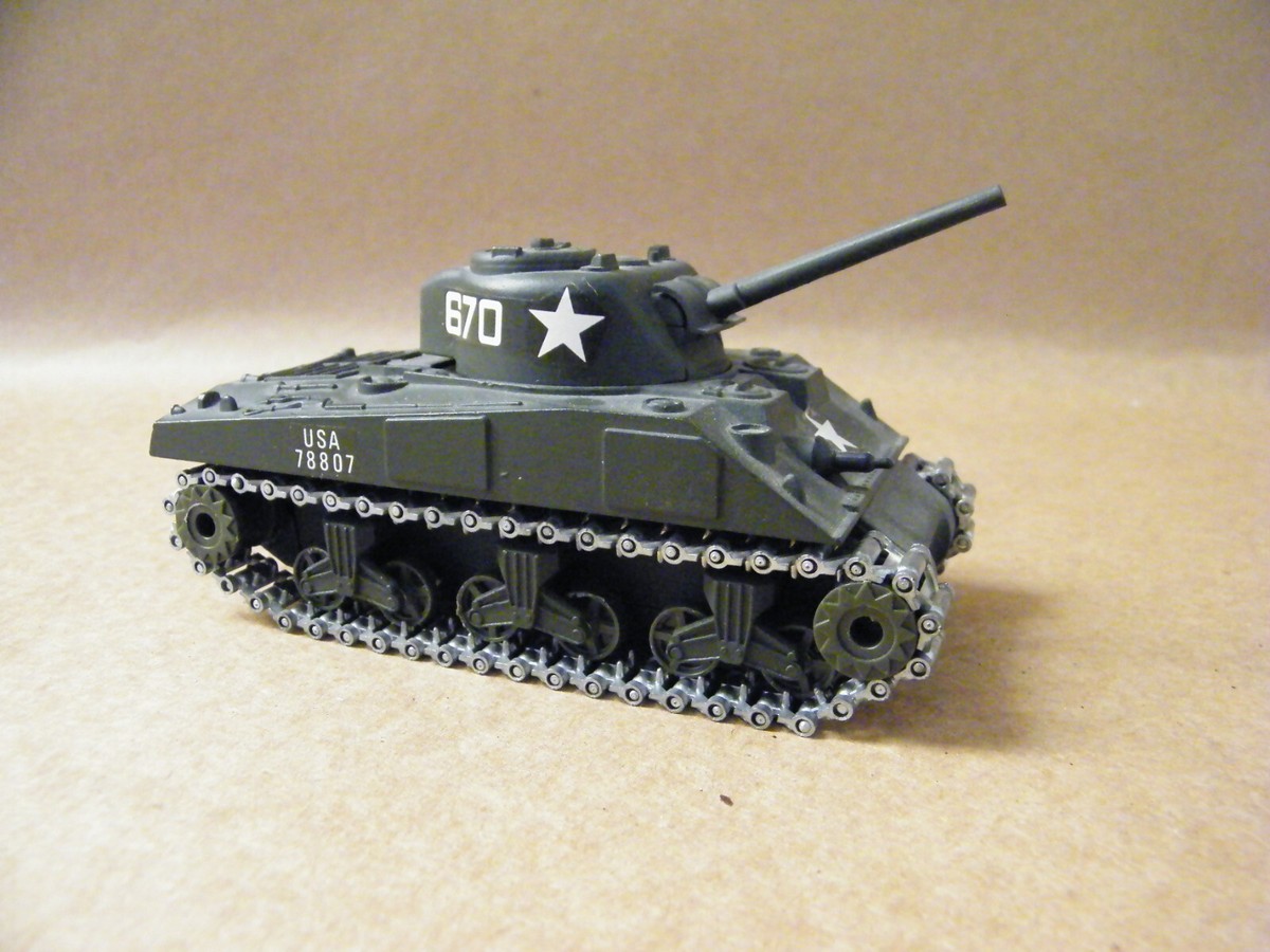 Vintage Solido #231 3/1972 Diecast Sherman Tank M4 A3 MINTY