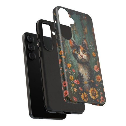 For iPhone | Samsung Galaxy | Pixel Phone Case - Calico Cat Flowers Pastel - 第 134/256 張圖片