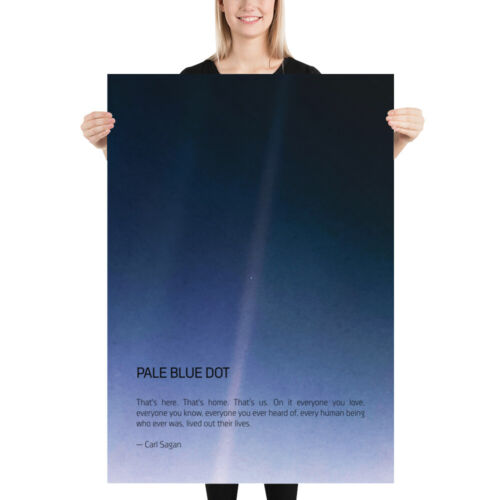 Póster Pale Blue Dot, póster NASA Voyager 1 (2020 rev.) — cartel espacial, ciencia - Imagen 3 de 11
