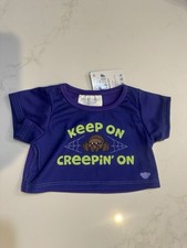 Build A Bear Jumping Spider Keep On Creepin  Shirt Halloween Clothes Bab New