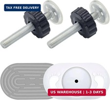 2 Set M10 Baby Gate Adapter with Wall Protector, 10mm Baby Gate Extender Pressur