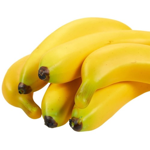 Set of 6 Individual Fake Bananas, Artificial Lifelike Fake Fruit for Decoration - Picture 7 of 9