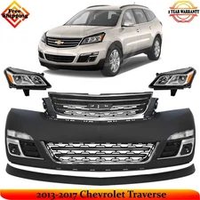 Front Bumper Cover Fascia & Grille Assembly For 2013-2017 Chevrolet Traverse