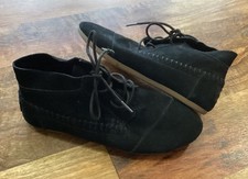 Toms Women  s Black Moccasins Sz 8