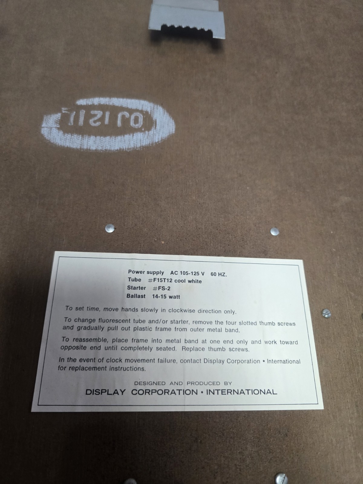 Vintage GMC Dealership Lighted Clock Display Corp International 1960s 70s Truck