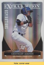 2011 Donruss Elite Extra Edition Aspirations Die-Cut Cristhian Adames READ 1s8