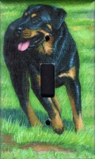 Rottweiler Single Toggle light switch plate, ...