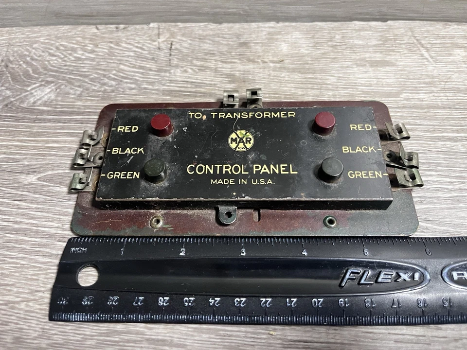 Marx Electric Switch Control Panel For Two Switches O-O27 Gauge Untested Vintage - Image 3 of 4