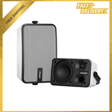 Outdoor Bluetooth Speakers IPX5 Waterproof 400W Wall Mount System Compatible