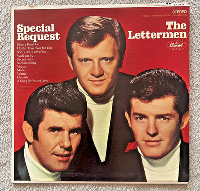 The Lettermen Special Request Capitol ST-2934 1968 Vinyl LP Record Album