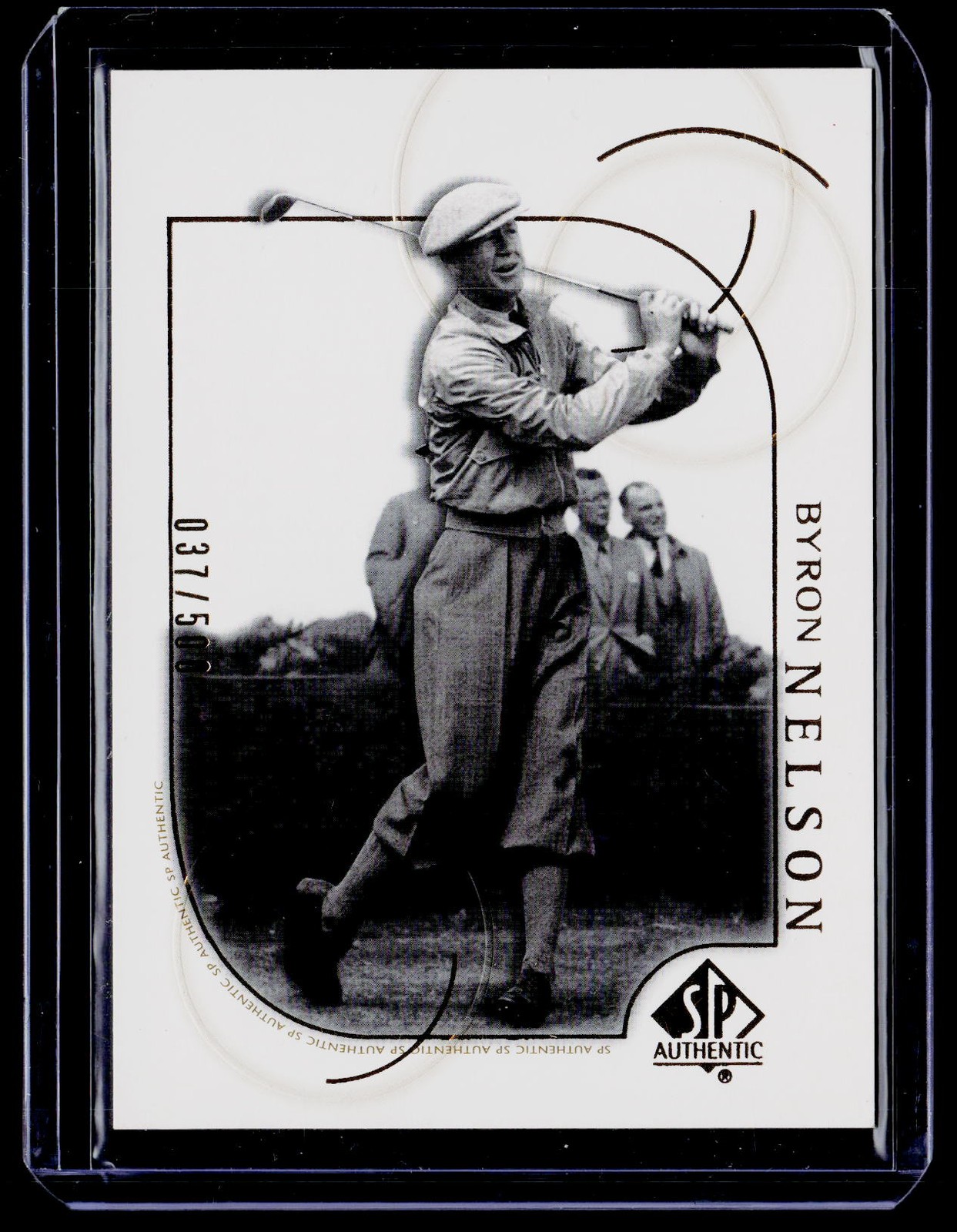 2001 SP Authentic #16 Byron Nelson Gold #37/500 G12