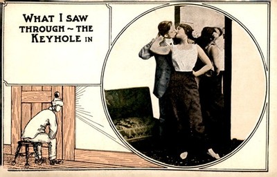 Keyhole Series, What I Saw, 16 Das Postcard