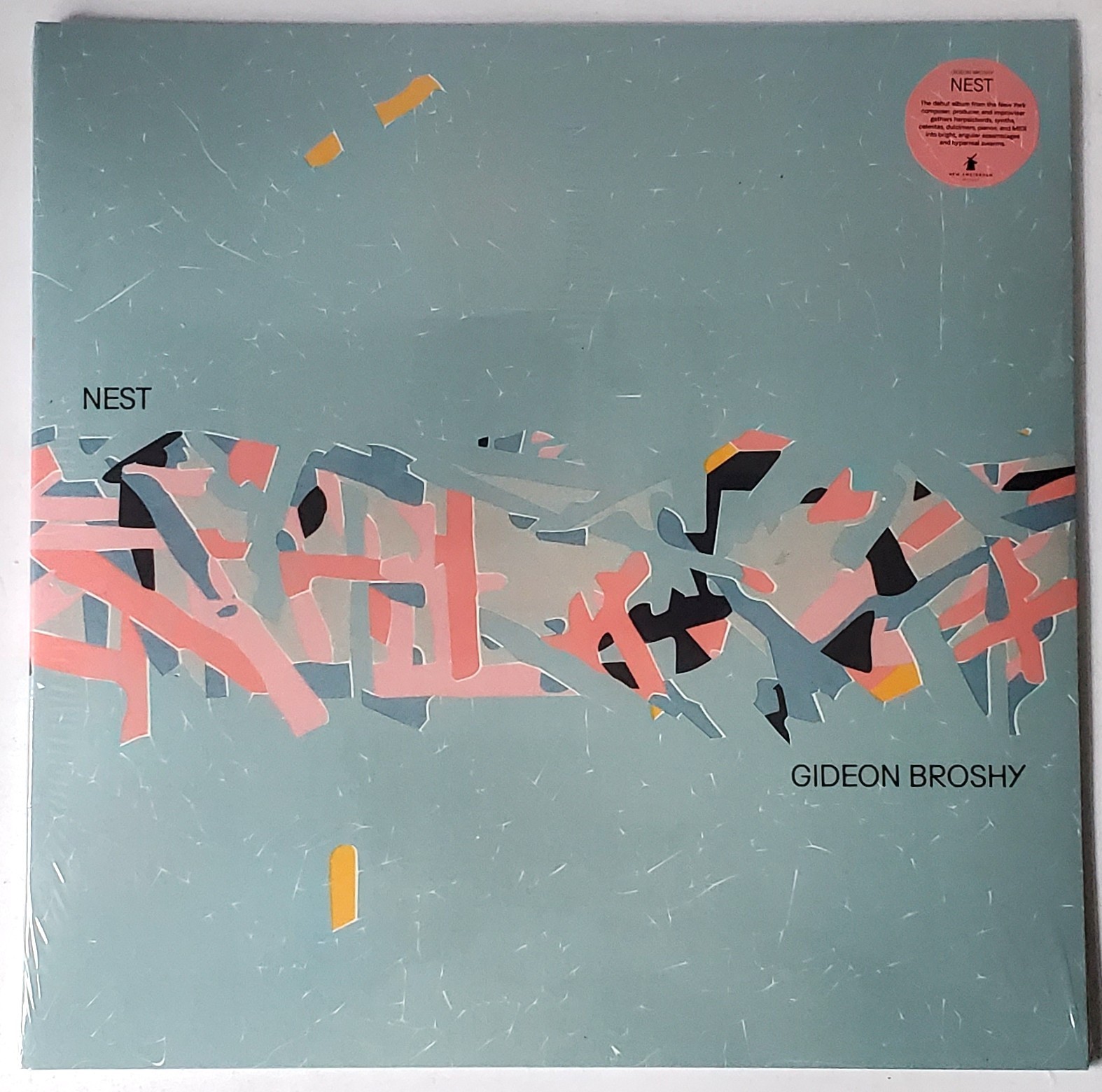 Gideon Broshy - Nest (Yellow Vinyl LP) New & Sealed