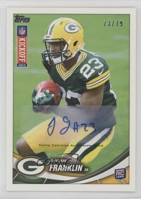 2013 Topps Kickoff Auto 73/79 Johnathan Franklin #26 Rookie Auto RC 0hl9