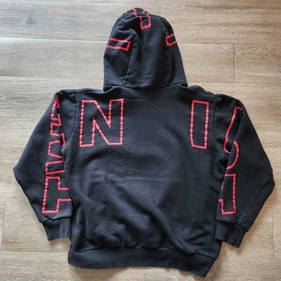 Human Made Twenty First Spellout Hoodie Fits L Black Red
