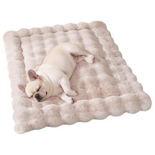 Cat  Dog Bed Mat, Soft Plush Faux Fur Kneading Pet Bed for 2 Cats or Small D...