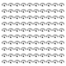 100Pcs Stainless Steel Spacer Beads 2mm Hole for Bracelet, Silver