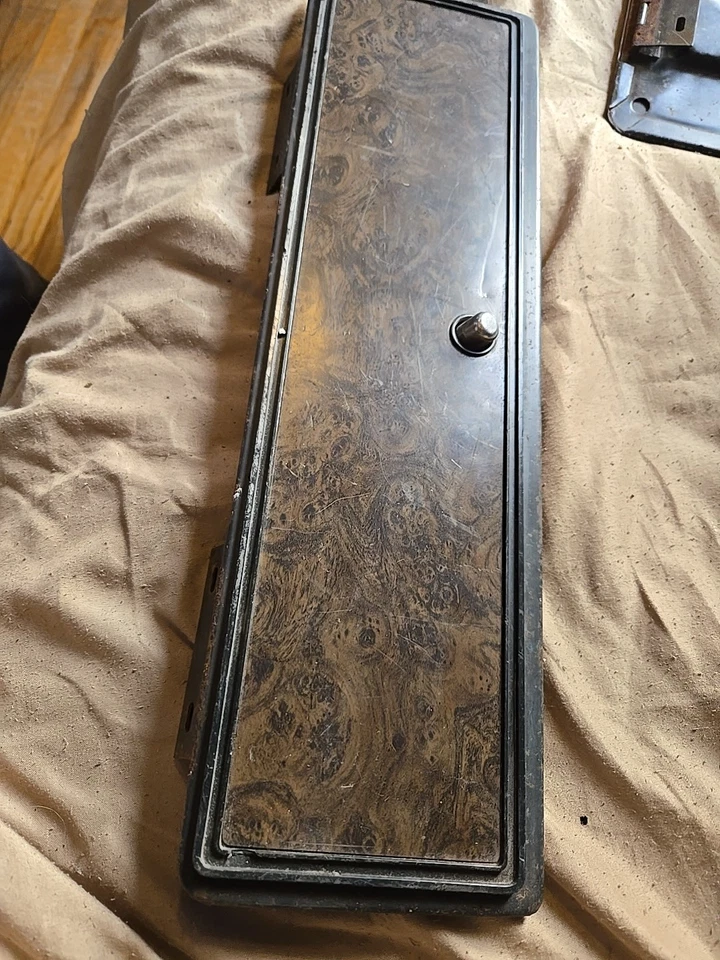 1973-79 FORD F Series TRUCK GLOVE BOX DOOR wood Trim F100 F150 F250 F350 Oem - Image 3 of 4