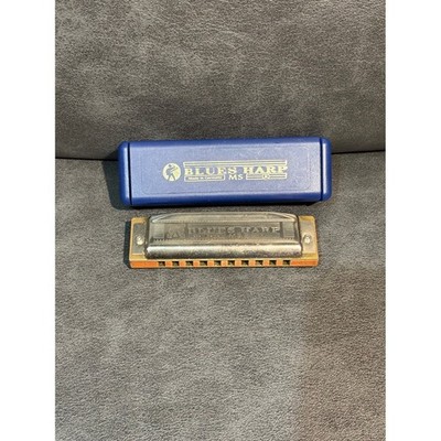 Hohner Blues Harp MS Series Harmonica Key of C Made in Germany with Case 532C