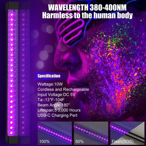 Blacklight Lichteffekt DJ Disco Bühnenlicht Partylicht Bar Schwarzlicht - Picture 21 of 24