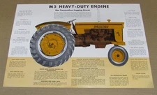 Minneapolis Moline M5 Tractor Sales Foldout Brochure Original MM