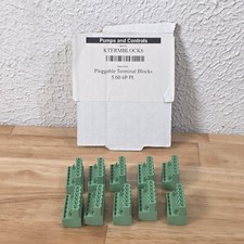 Lot of 10 Pluggable Terminal Blocks 6-Pin 5.00mm Pitch Green PCB Screw Connector