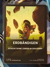Erdbändigen - Earthbending - TLA - NM - Deutsch -MTG-Jumpstart Pack Summary Card