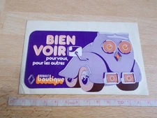 Vintage RENAULT BOUTIQUE STICKER - SEE WELL