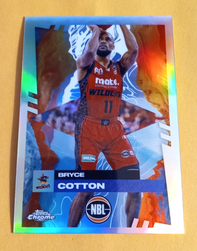 2024-25 Topps Chrome NBL #62 Bryce Cotton Refractor