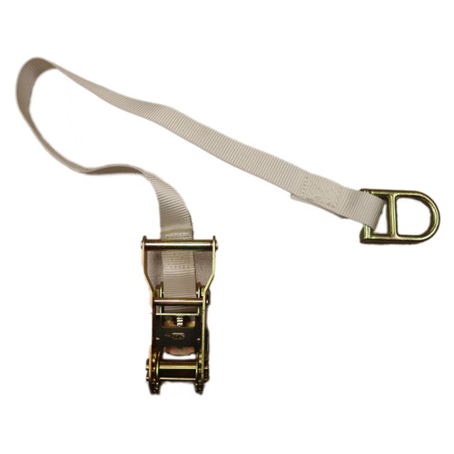 Heavy Duty White Ratchet Strap 1in x 12ft Tie Down Commercial Cargo Anchor 25 Pk - Picture 9 of 10