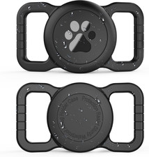 Airtag Dog Collar Holder, Waterproof  Signal Friendly Dog Airtag Holder with Fu