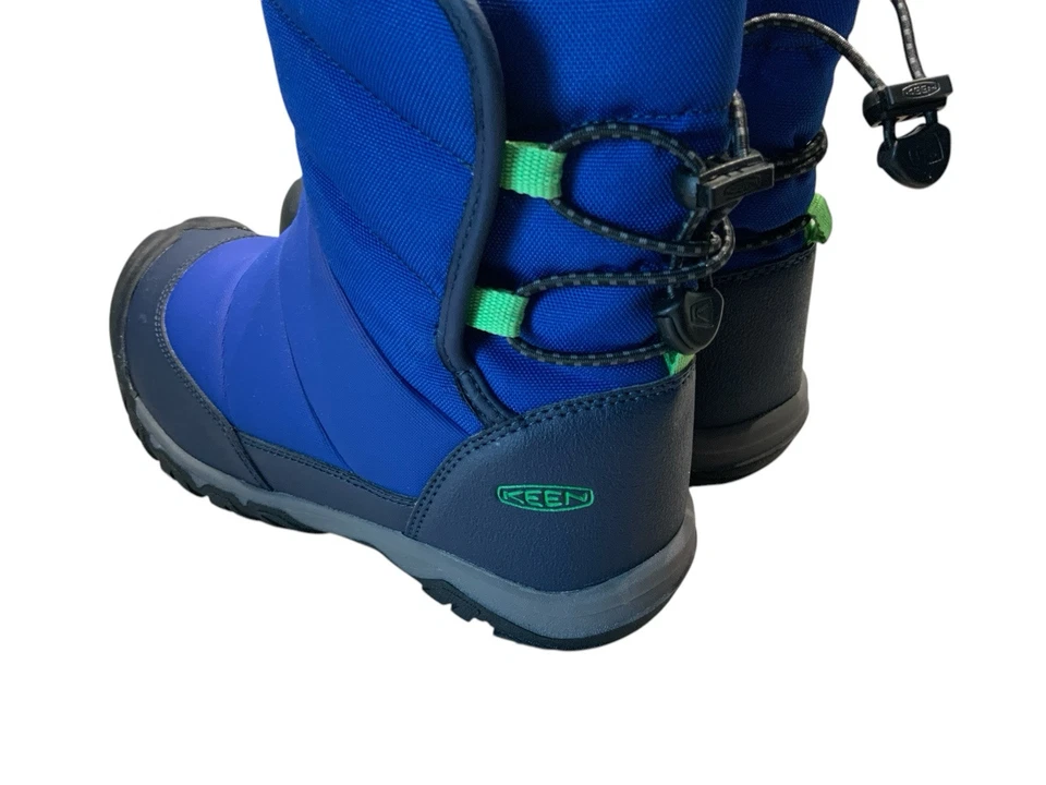 Botas de nieve KEEN Puffrider aisladas impermeables duraderas fáciles de usar talla 2 niño grande Foto 3 de 4