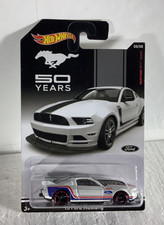 Hot Wheels 50 Years of Mustang White '13 Ford Mustang GT 08/08 MINT CARD