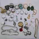 Mixed Jewelry Lot Sterling 925 Avon Rings Earrings Pendants Vintage Signed