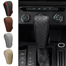 Universal Car Leather Manual Automatic Shift Knob Shifter Gear Protection Cover