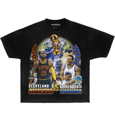 2016 Cavaliers Vs Golden State Championship Boxy Vintage Basketball Shirt