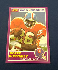 1989 Score Supplemental Football Bobby Humphrey Rookie Card #421S Set Break NM. rookie card picture