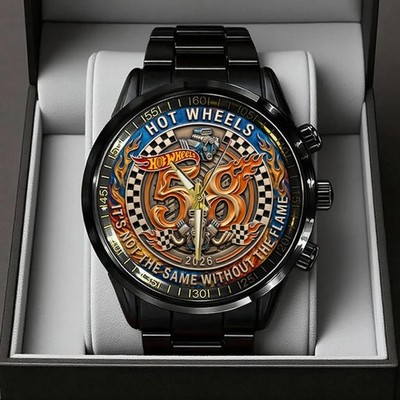New Hot Wheels Back Stainless Steel Watch Gift For Fans  NO754