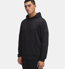 Under Armour 6004092 Men's Freedom Armour Fleece Emboss Hoodie - Black, MD