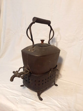 19th Century Antique Copper / Brass Tea Urn Samovar With Burner Base. 