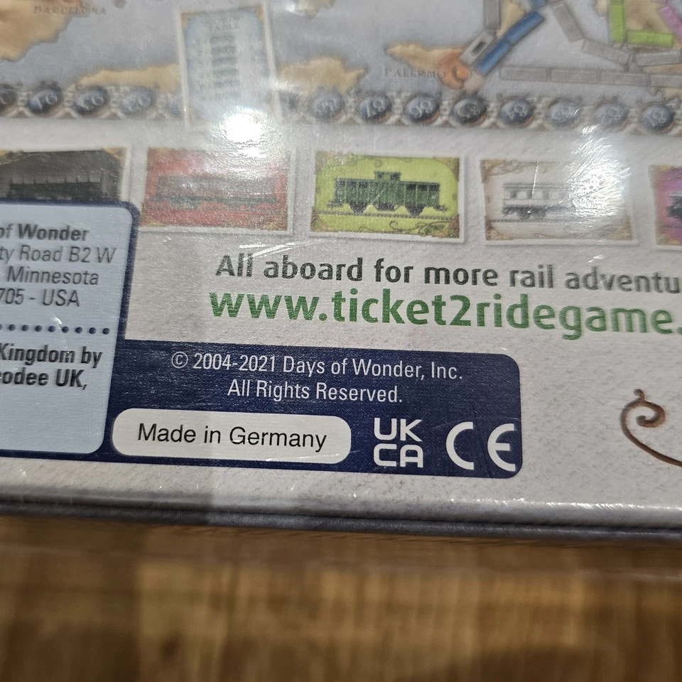 Ticket to Ride Europe Boardgame by Alan R. Moon Days of Wonder Edition - Image 3 of 3
