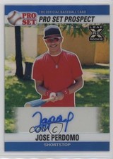 2021 Leaf Pro Set Metal 1990 Base Blue Rainbow 6/35 Jose Perdomo Auto 10q4