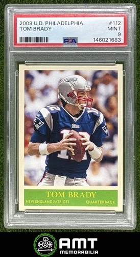 Tom Brady PSA 9 2009 Upper Deck Philadelphia New England Patriots #112 1683