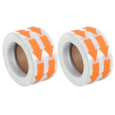 2000pz Adesivo Freccia 1.2x0.6" Adesivo Codifica Colore Decalcomania Arancione Brillante