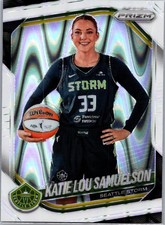 2025 Panini Prizm WNBA #82 Katie Lou Samuelson White Seismic Prizms