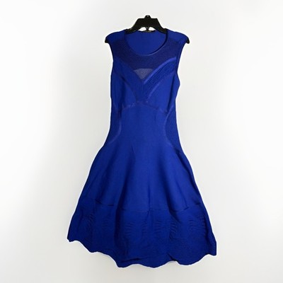 ROBERTO CAVALLI Dress Royal Blue Semi Sheer Knit Cutout at the back SZ US 6 | eBay ROBERTO CAVALLI Dress Royal Blue Semi Sheer Knit Cutout at the back SZ US 6 | eBay
