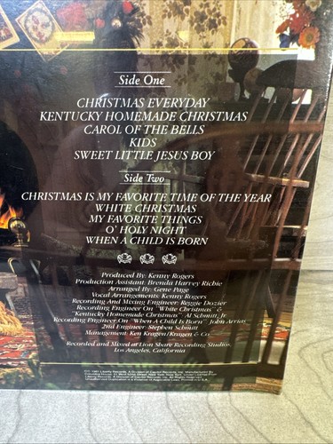 Kenny Rogers Lot 2 Albums Vinyl Something Inside So Strong 1989 Christmas SEALED - Picture 14 of 20