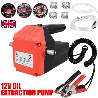 Electric Car Diesel Engine Oil Change Transfer Extractor Suction Syphon PUMP 12V